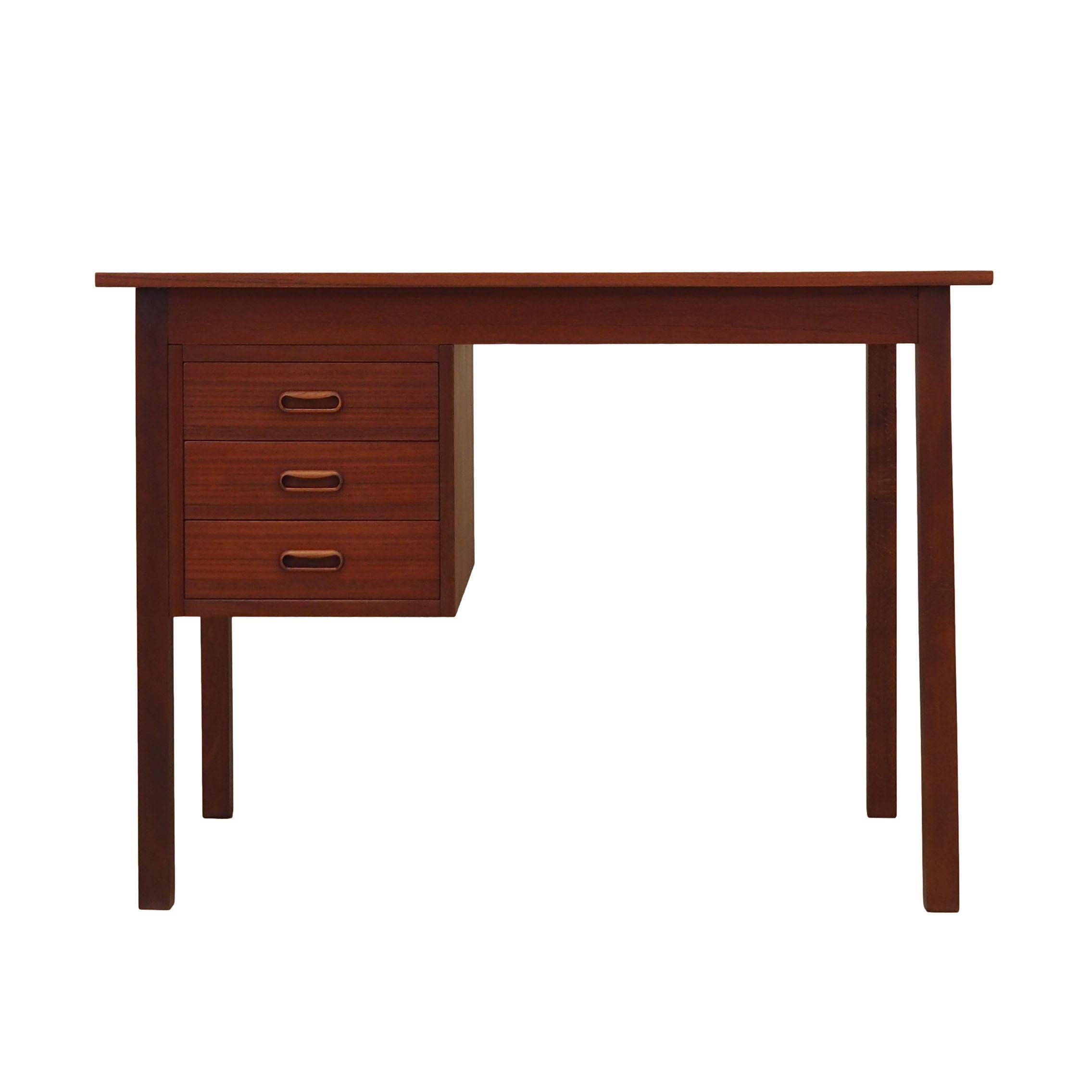 Teak desk, Danish design, 1970s, production: Denmark