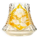 Vase with roses, mid-century modern, glass, Poland, 1970s