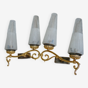 Pair of vintage double wall lamps 1950-60