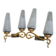 Paire de lampes d'applique double vintage 1950-60