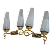 Pair of vintage double wall lamps 1950-60