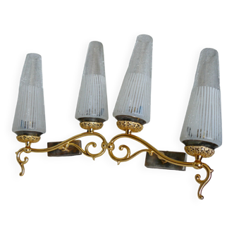 Pair of vintage double wall lamps 1950-60