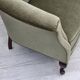1960s, Danish 2-seater sofa, green furniture velour, beech wood.