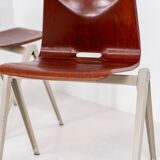 Ensemble de 6 chaises de salle à manger industrielles "S22" par Pagholz