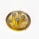 Large clear bubble glass flush mount light by Glashutte Limburg