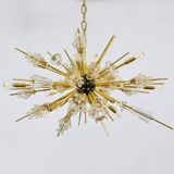 Grand Sputnik chandelier Metropolitan Opera in crystal and brass J.L. Lobmeyr