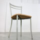 Vintage italian straw and metal chair