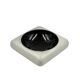 Space age black and white ceramic ashtray / vide poche, Italy 1970s