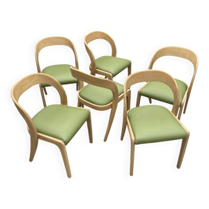 6 chaises Baumann, modèle - gondole