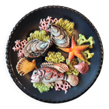 Decorative barbotine plate