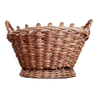 Old basket - rattan pot cover