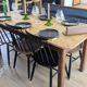 Antique farmhouse table in patinated solid wood - 178 cm