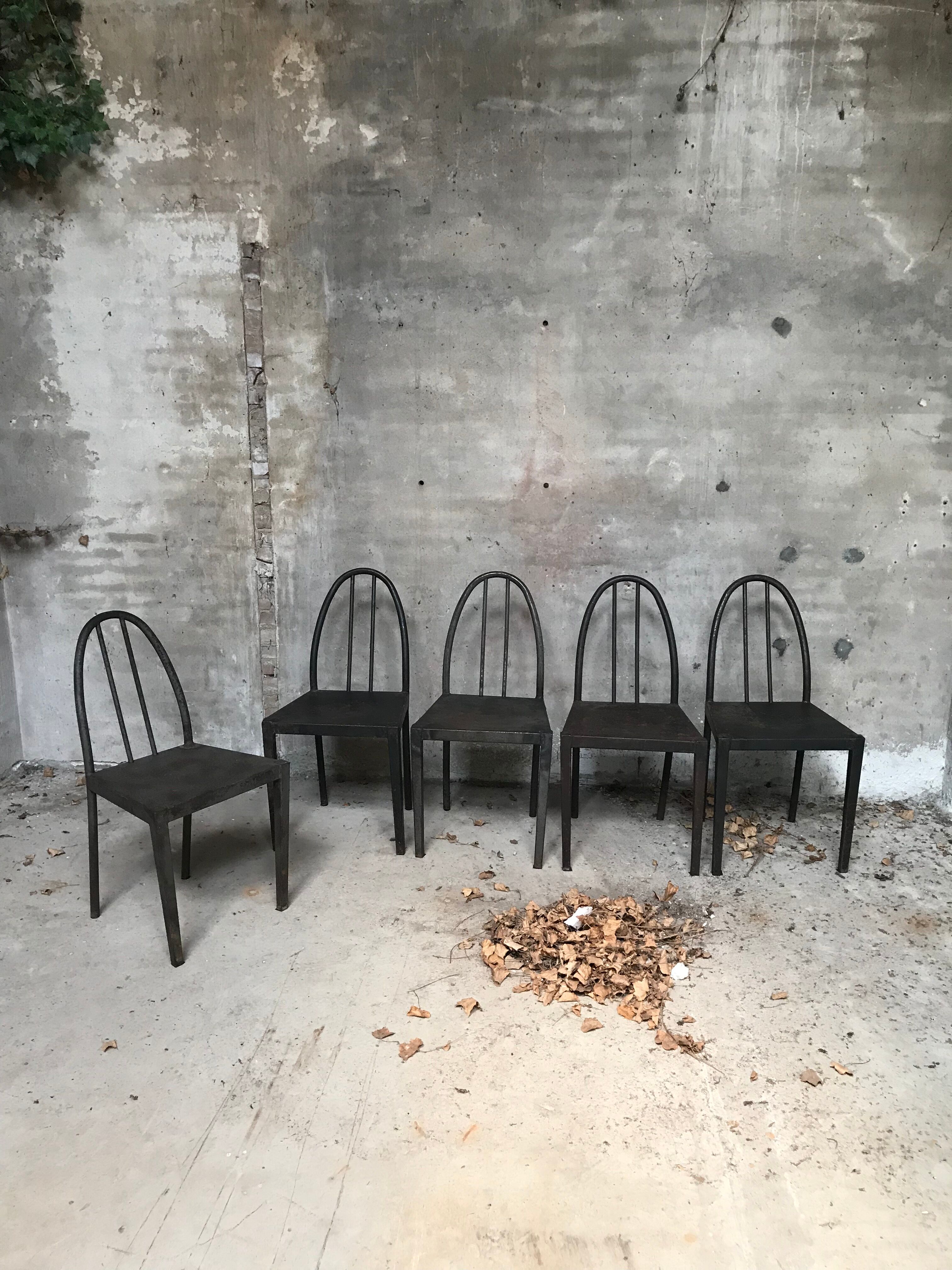 5 chairs, Potez, Bauhaus, France