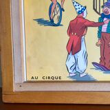 Educational poster Rossignol vintage circus years 60