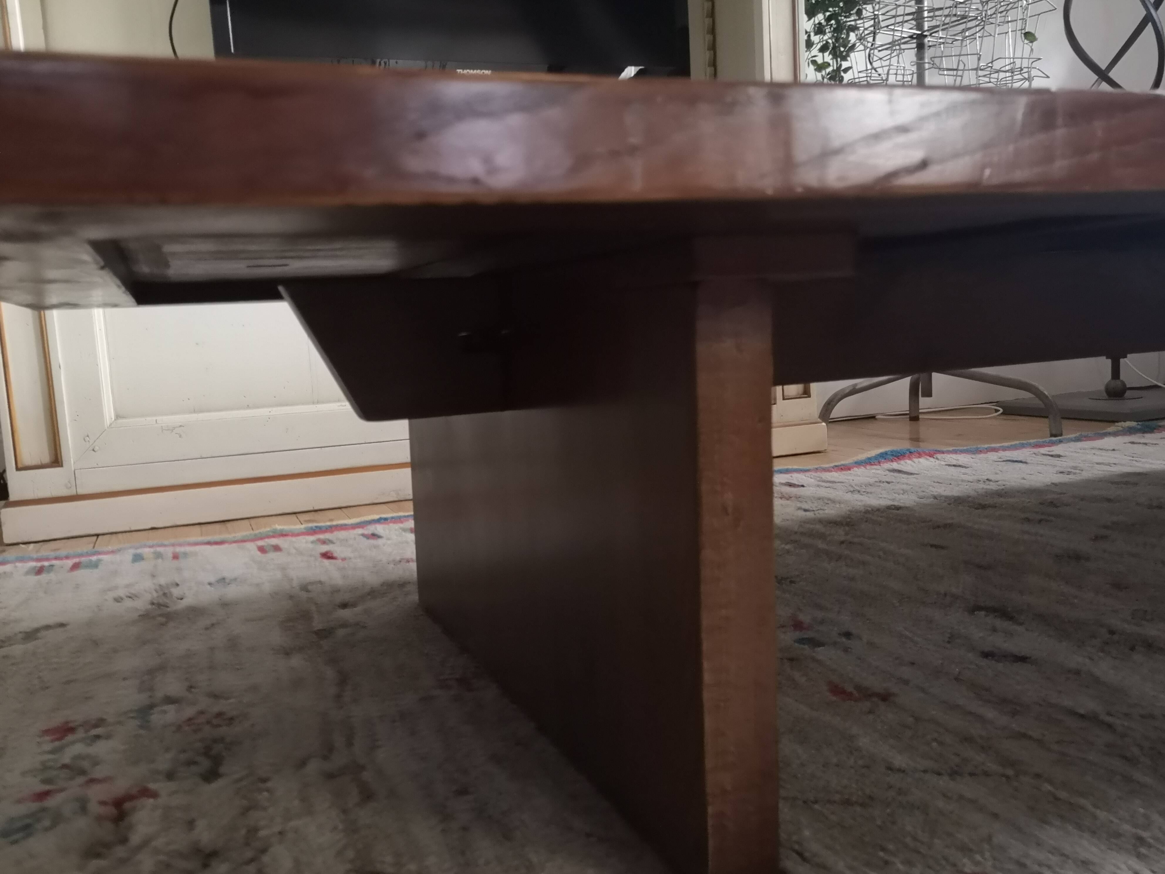 Large coffee table in solid wood