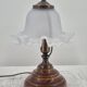 Lampe à poser vintage abat jour tulipe
