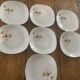 7 flat plates schirnding bavaria in white porcelain design design 1970