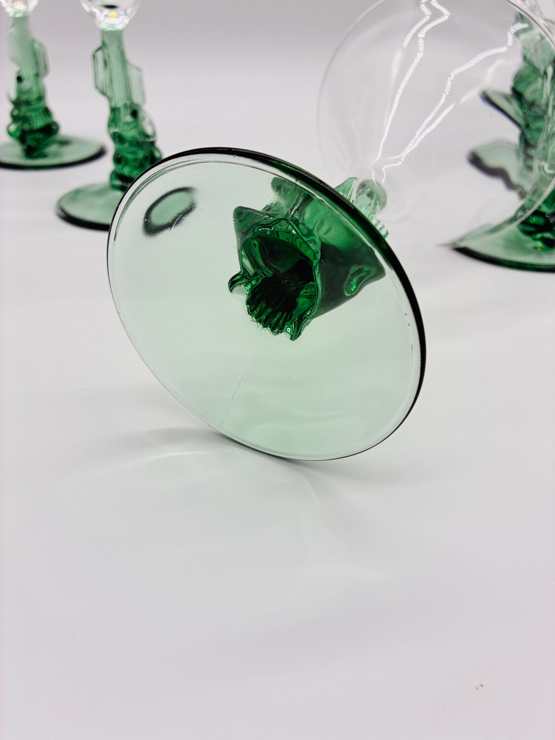 6 crystal champagne cocktail glasses, Luminarc France