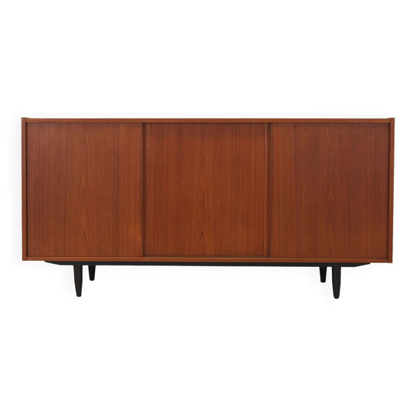 enfilade en teck, design danois, années 1970, production : Danemark