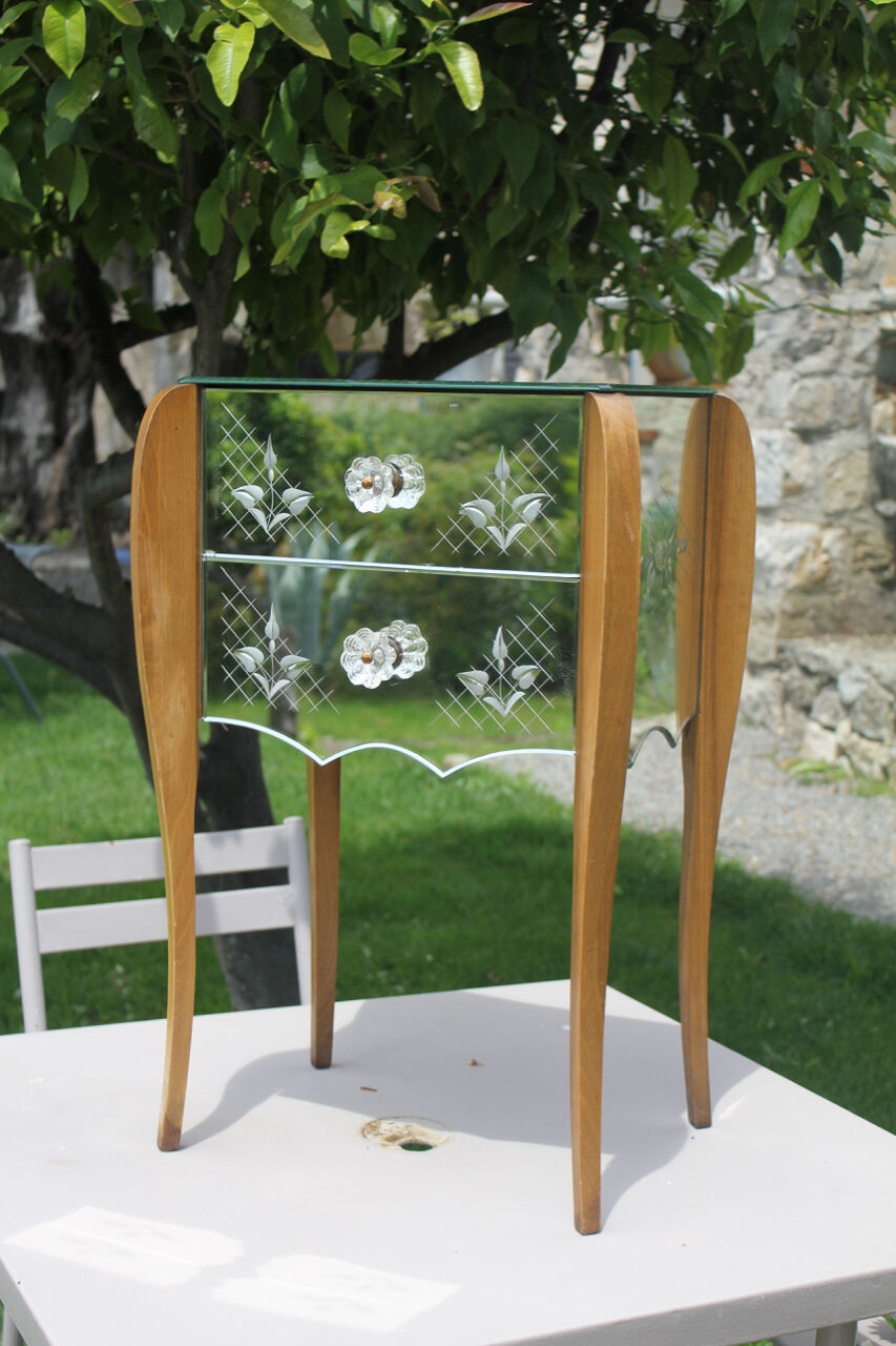 Art deco bedside mirror