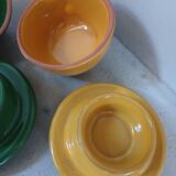 2 mini ceramic butter dishes