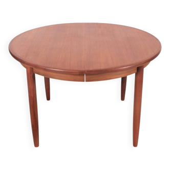 Table de repas scandinave extensible en teck 4/8 pers.