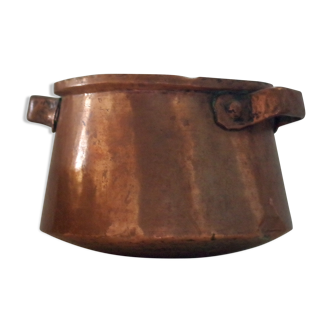 Old copper pot cover