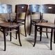 Set 4 Thonet chairs with the coat of arms of Colmar around 1900