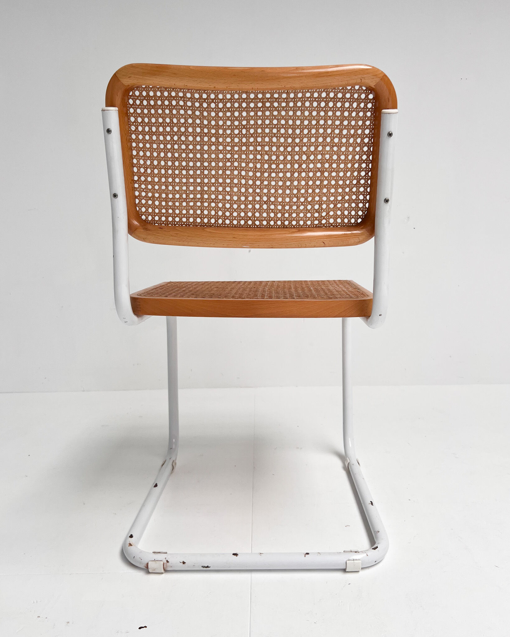 Ensemble de 2 chaises en cannage, Italie années 1970