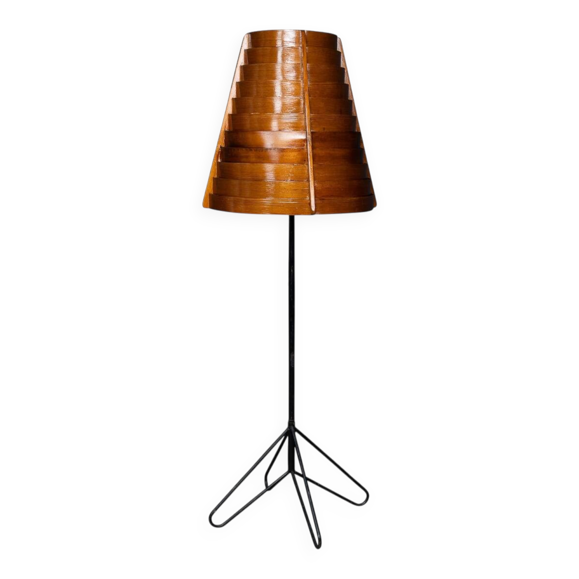 Vintage 20thc swedish floor lamp by hans-agne jakobsson c.1950