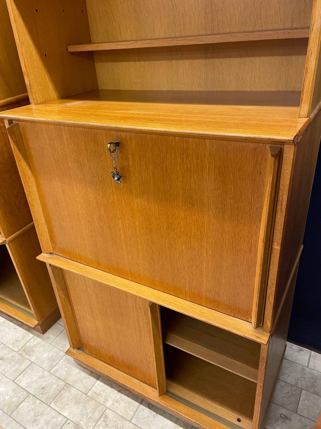Vintage Oscar secretary bookcase