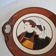 Plate HB Quimper Breton Couple