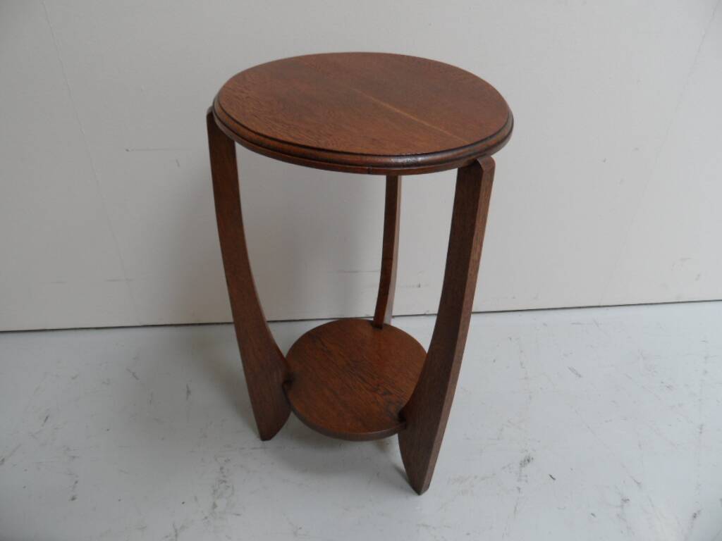 Art Deco oak sidetable
