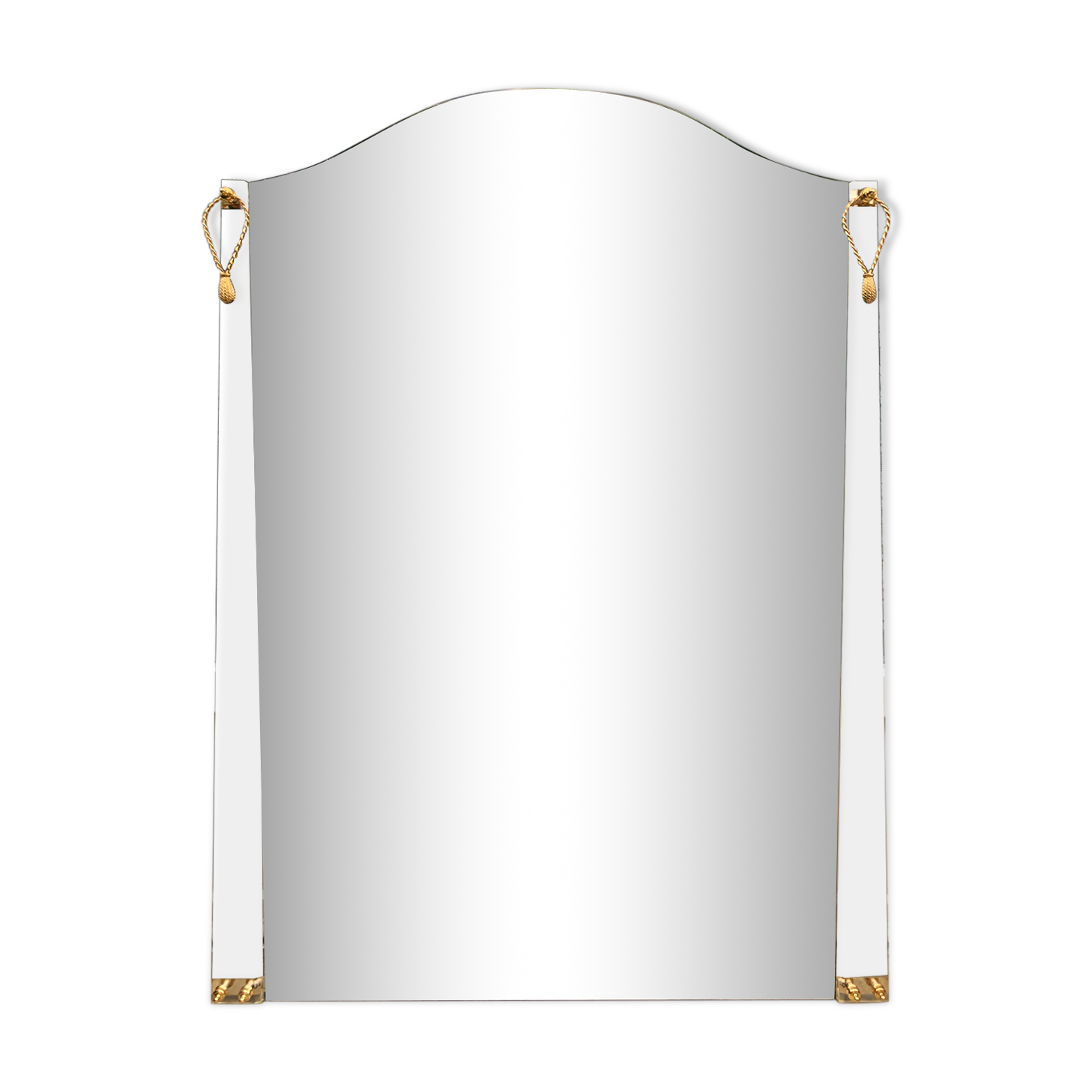 Contemporary bevelled mirror 106 x 75 cm