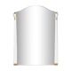 Contemporary bevelled mirror 106 x 75 cm