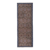 Vintage Turkish Oushak Rug Handwoven 79x230 cm