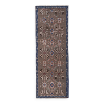 Vintage Turkish Oushak Rug Handwoven 79x230 cm