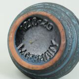 Carstens vase decor ankara blue gray metallic glaze no. 1218-29 1960s