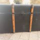 Malle de voyage noir et bois
