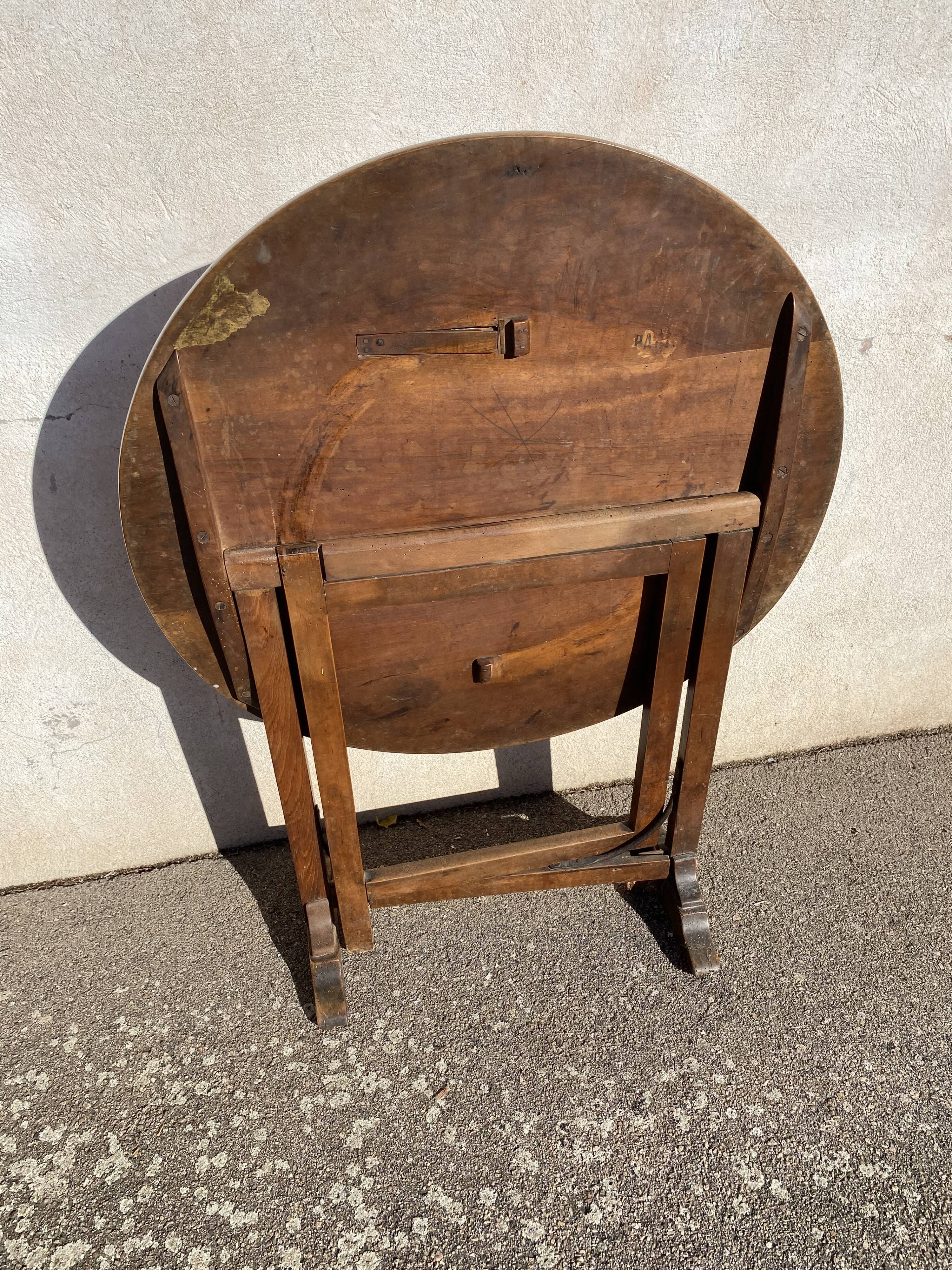 Walnut winemaker's table