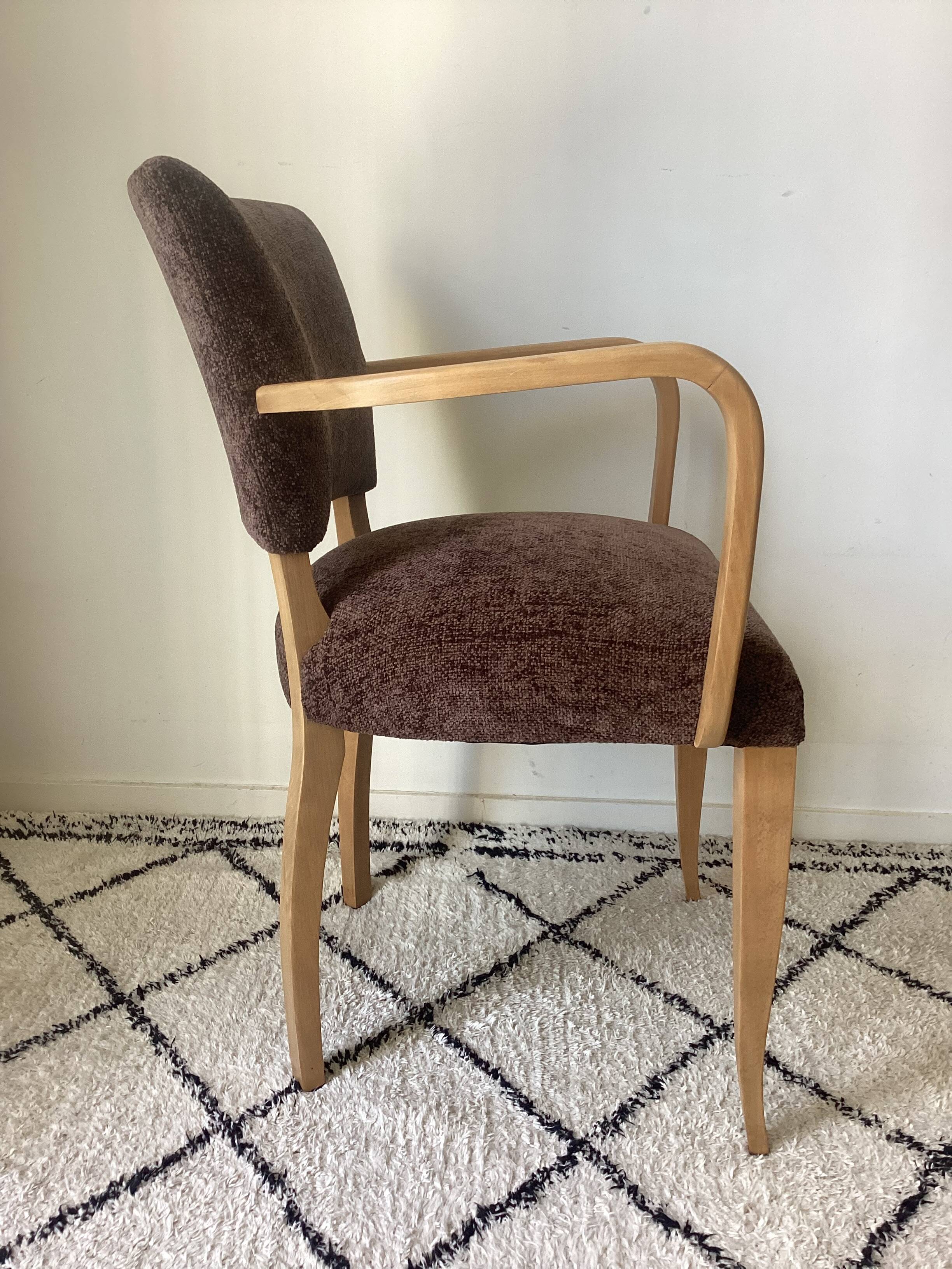 Fully restored bridge armchair