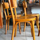 Suite de 5 chaises bistrot Baumann vintage