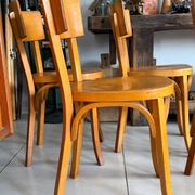 Suite de 5 chaises bistrot Baumann vintage