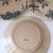 Antique Boutras Iron Earth Plates