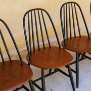 Set of 4 chairs Scandinavian by Sven Erik Fryklund for Hagafors Stolfabrik