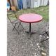 Bistro table + 2 folding chairs