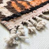 Moroccan Berber rug Boujaad red with colorful patterns 4,04x3m
