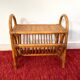 Magazine rack / Bamboo rattan side table from the 70s
