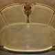 Louis XVI Bergère canapé in gilded wood with double caning