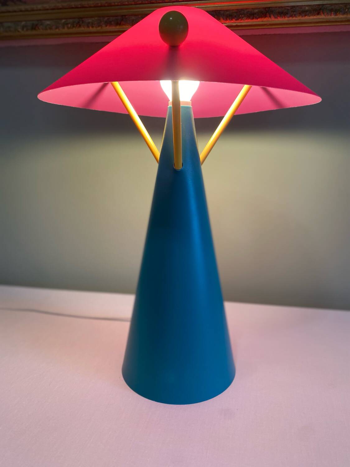 Colorful vintage lamp
